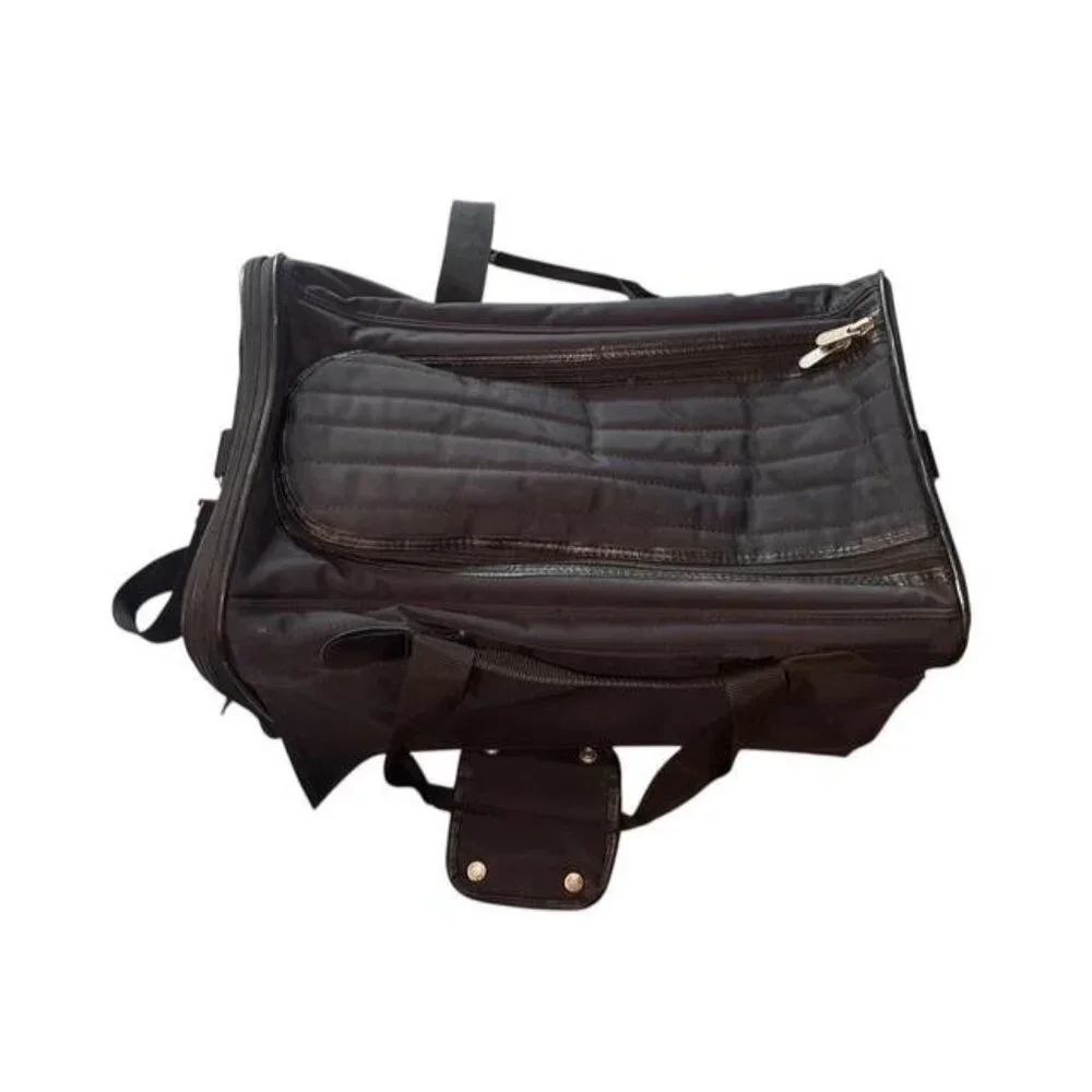 Sherpa Black Travel Pet Carrier Bag 18x12x12 Shoulder Strap Handles Dog Cat